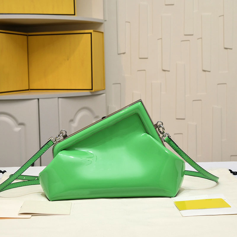 

Fashion Clutch Crossbody Bag Women Shoulder Bags Metal Hasp Clamp Handbags Genuine Leather Silver Hardware Removable Strap High Quality Tote Purse Green Wallets, Pink