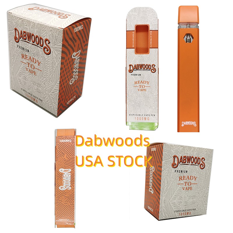

Dabwoods Disposable Vape Pens Vapes Cartridges 1.0ml Rechargeable E cigarette Starter Kit Ceramic Cartridges Empty Thick Oil Vaporizer 280mah Battery Box Instock