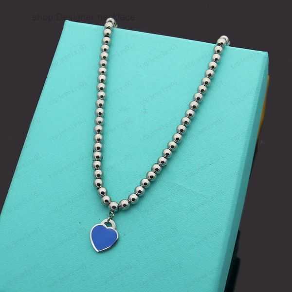 

Pendant Necklaces Designer Womens Love Heart Men's 925 Silver Necklace Luxury Jewelry the Neck Gift for Girlfriend Accessories Wholesale with Box 11 QKJ0