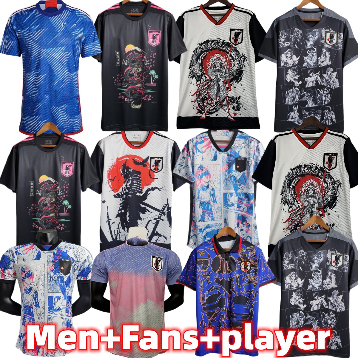 

22 23 Soccer Jerseys Japan Cartoon ISAGI ATOM TSUBASA MINAMINO ASANO DOAN KUBO ITO 2022 2023 Japanese Men Special uniform Fan Player version Football Shirt, 2023 new