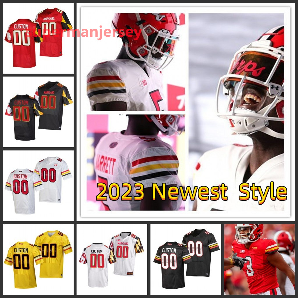 Jersey de football Maryland Terrapins 2023 Roman Hemby Taulia Tagovailoa Custom Ed Mens Youth 5 Quashon Fuller 4 Shaleak Knotts 14 Isaiah Hazel 1