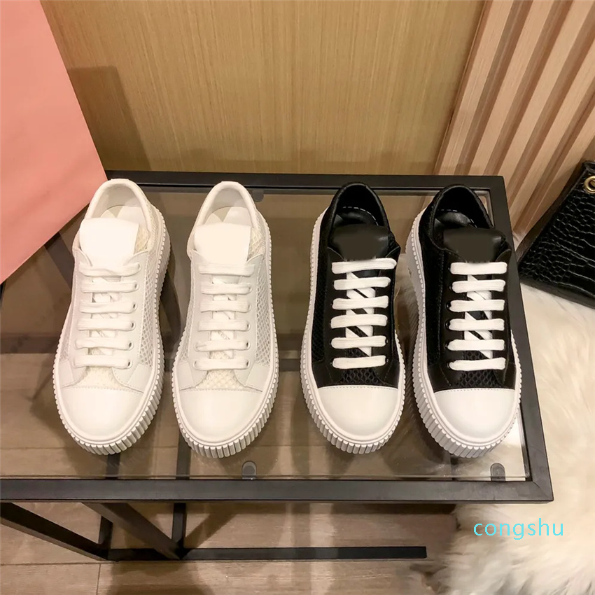

Designer Luxury Fashion Women Casual Shoes Outdoor Unisex fashion Cowhide breathable Women Chaussures Thick bottom fishing net sports shoes quality High with logo