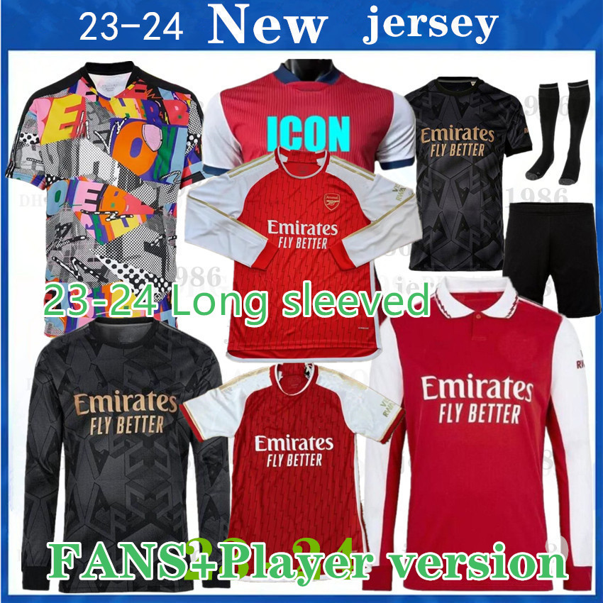 

23 24 SAKA soccer jerseys G. JESUS ARSen SMITH remake Player Gunners MARTINELLI ODEGAARD THOMAS retro TIERNEY 2023 2024  4XL football shirt