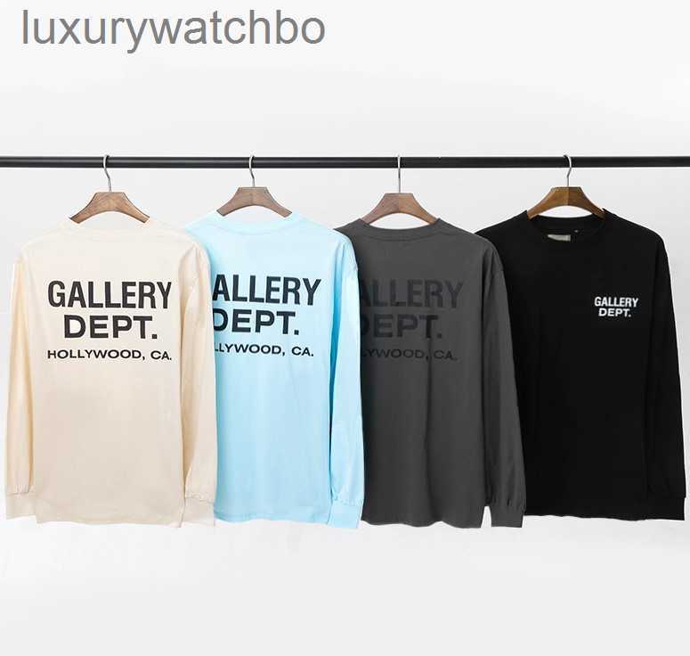 

Mens T Shirts Galleryes t-shirt Men Sweaters Dept LETTER LOGO PRINTED ROUND NECK LONG SLEEVE T-SHIRT FOR MALE AND FEMALE COURSES T WU4O, Grey