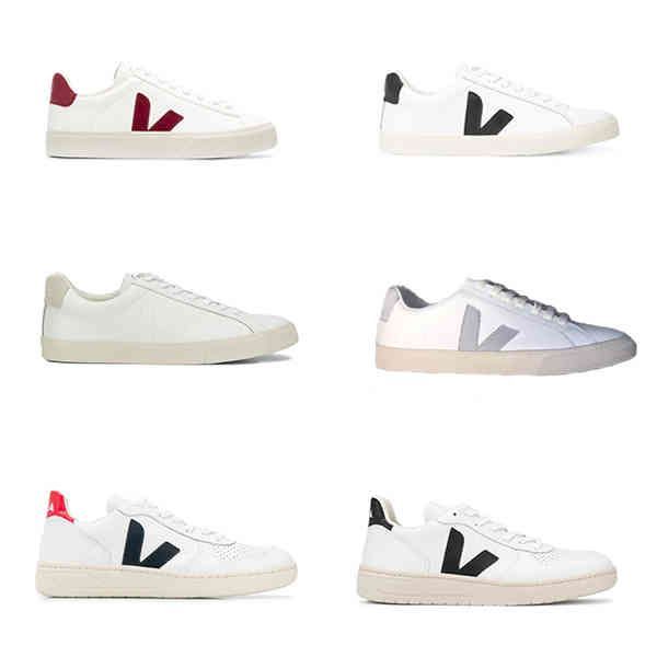 

Dress Shoes New Veja Esplar Sneakers Men Calfskin Shoes Vintage White Platform Casual Shoes Classic Women Running Trainer Chaussures 35- Teu, 16
