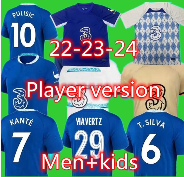 

22 23 24 cfc PULISIC Chelsea FC soccer jerseys Special Champions top WERNER HAVERTZ football shirts Jorginho Camiseta 2023 KANTE Ziyech Mount Kovacic men kids kit, Adult size