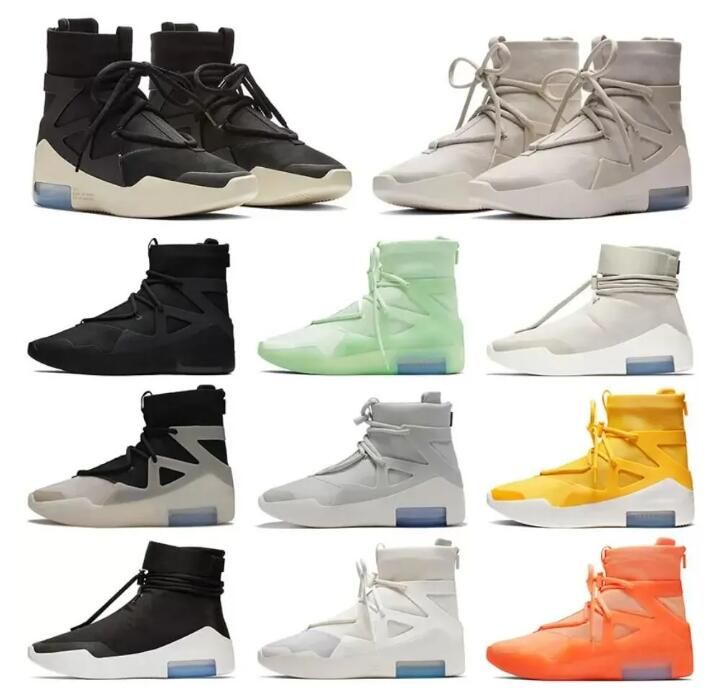 

2023 2023 Designer Shoes Fear 1 Triple Black Oatmeal Of God The Atmosphere Yellow Light Bone Sail Orange Men Trainers Original FOG 40-46