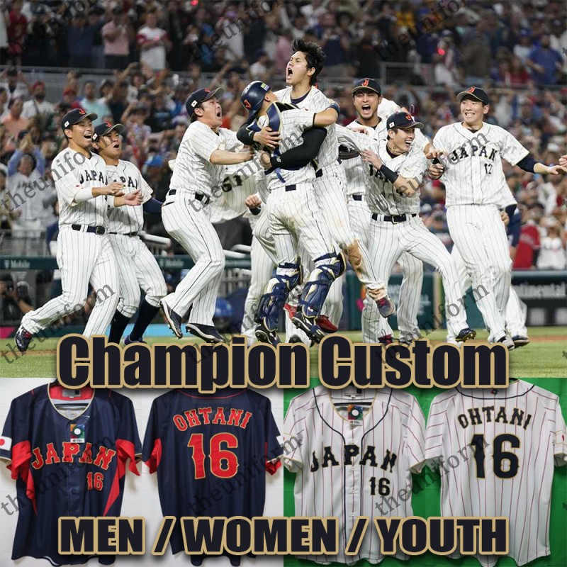 

Japan Baseball Jersey World Baseball Classic 16 Shohei Ohtani 51 Ichiro Suzuki 11 Yu Darvish Custom Men Women Youth Jerseys, Men 4