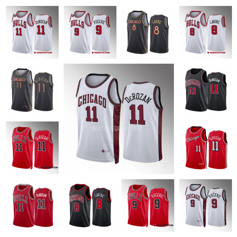 

Basketball Jerseys Zach Lavine Demar Derozan Nikola Vucevic Chicago''Bulls''Men 2022-23 City Authentic Jersey