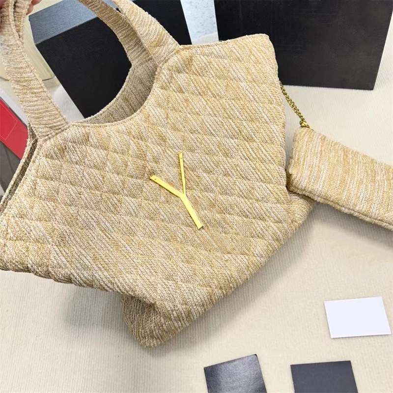 woman designer bag shoulder tote bag handbag Summer Straw Beach Bags large capacity totes purses fashion Gold Letter TOP-image-856980786