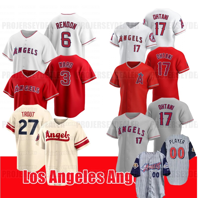 

17 Shohei Ohtani 2023 Angels Jersey Mike Trout Anthony Rendon Taylor Ward Logan O'Hoppe Hunter Renfroe Los Angeles Gio Urshela Drury Patrick Sandoval Phillips, As pic