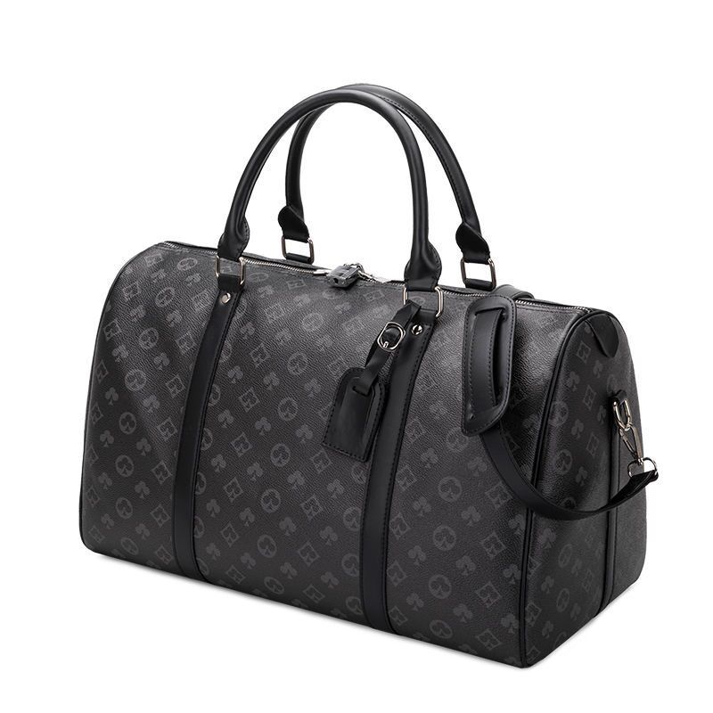 2023 Duffel Bags luxury fashion men women travel duffle bags brand designer luggage handbags With lock large capacity sport bag size 55CM-image-857041264