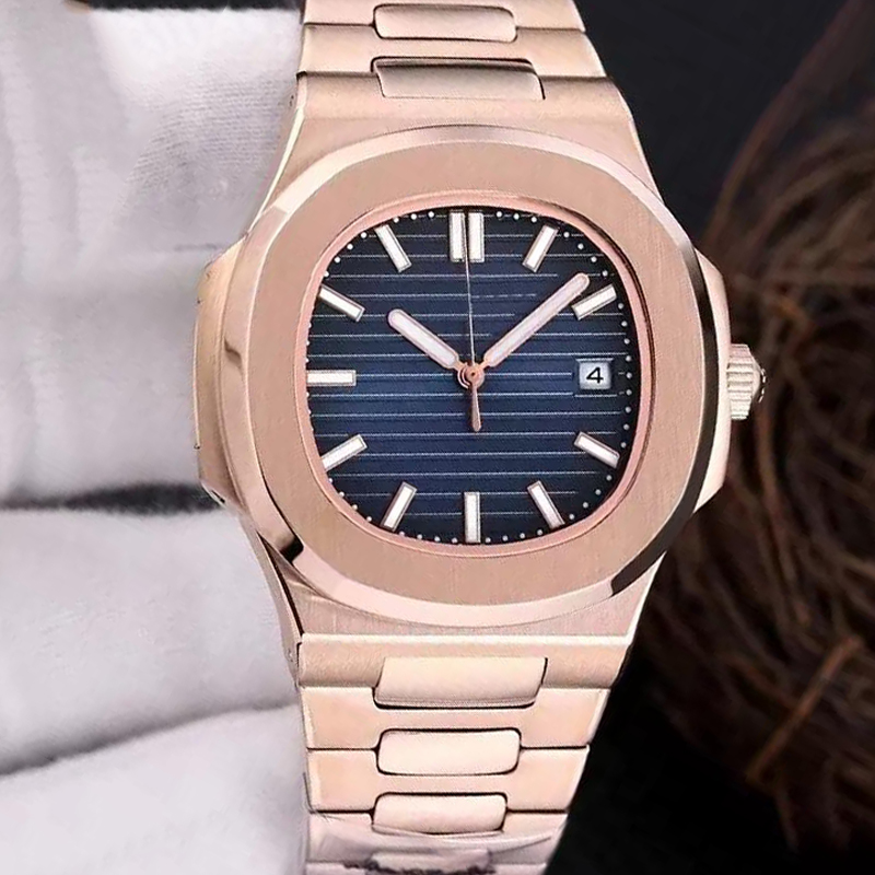 

Luxury fashion womens wrist watches waterproof watch automatic watches silver strap blue stainless mens mechanical montre de luxe wristwatch gift for womens, Only box