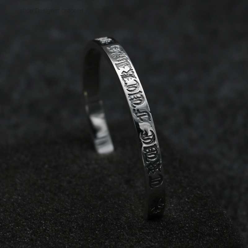 

Bangle Designer Ch Bracelet Pure Silver 925 Women's Solid Open Cross Men's Nightclub Popular Jewelry Chain Lover Gifts Classic Luxury Egar RPD5