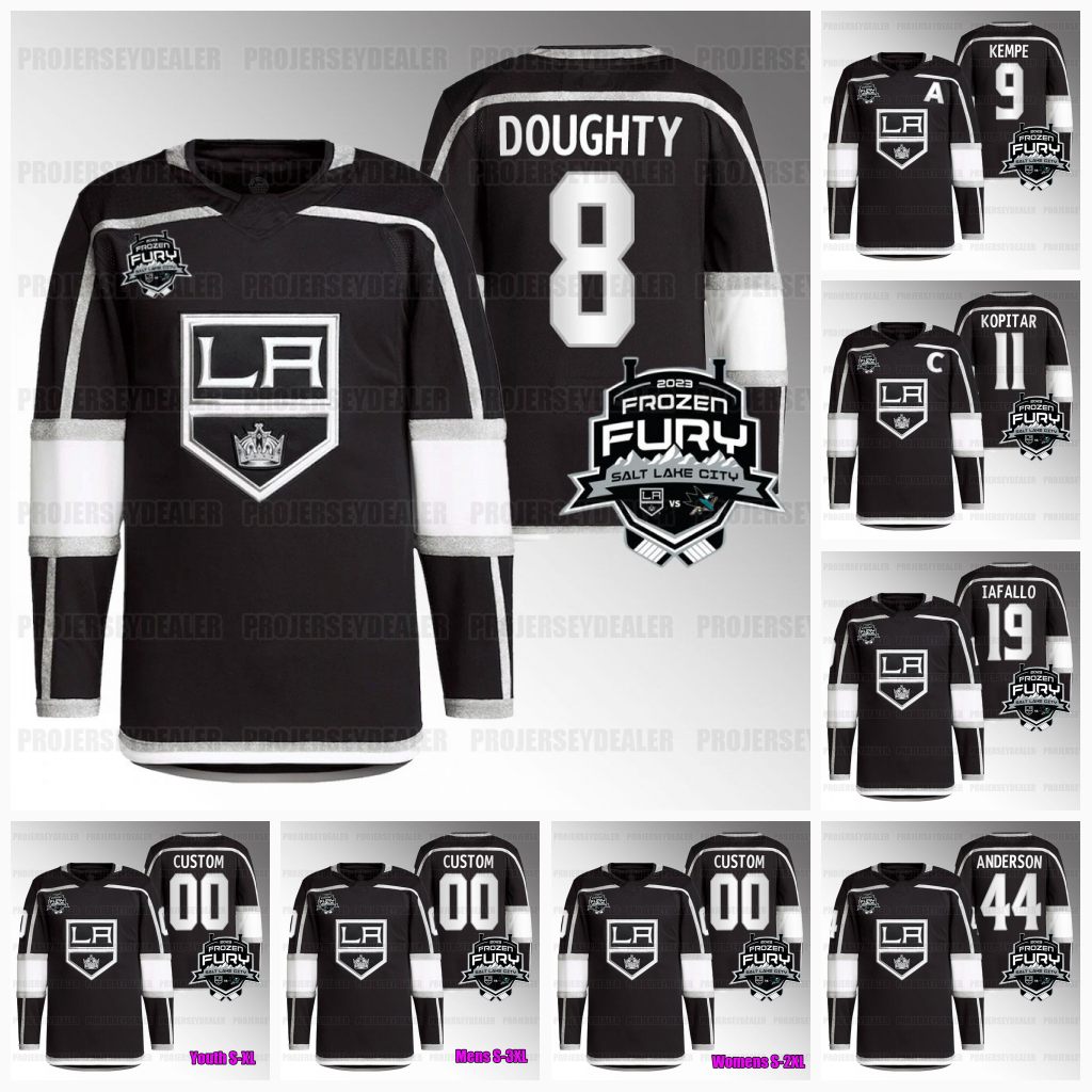

Kevin Fiala 2023 Frozen Four Jersey Kings Jersey Joonas Korpisalo Adrian Kempe Phillip Danault Los Angeles Zack MacEwen Anze Kopitar Carl Grundstrom Faze Banks, Black womens s-2xl