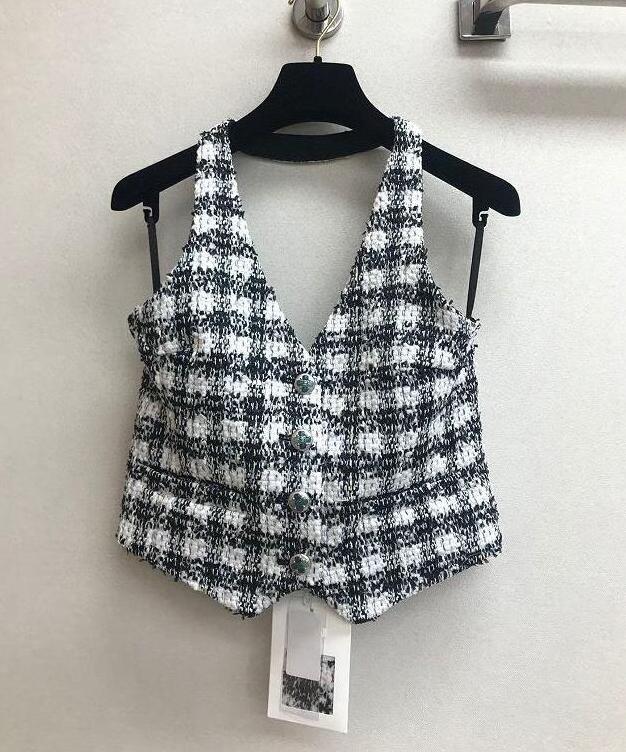

Women vest V-neck Tanks Camis halter backless classic casual, As shown