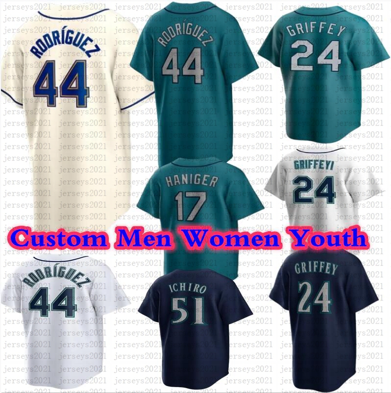 

Ken Griffey Jr. Julio Rodrigue Baseball Jersey Jake Fraley Tom Murphy Luis Torrens Jarred Kelenic Abraham Toro Mitch Haniger Kyle Lewis Adam Frazier Moore, Youth