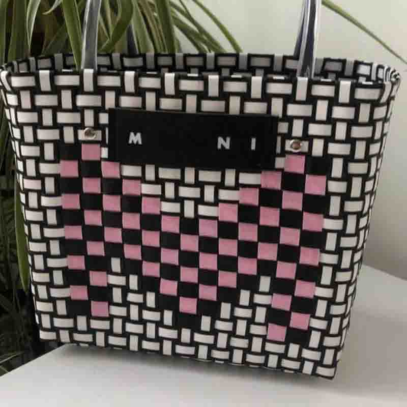 

Women fashion straw totes handbag mai designer bag woven tote bags large Capacity Shopping Bag lady Shoulder handbags holiday basket 2304061, No.1