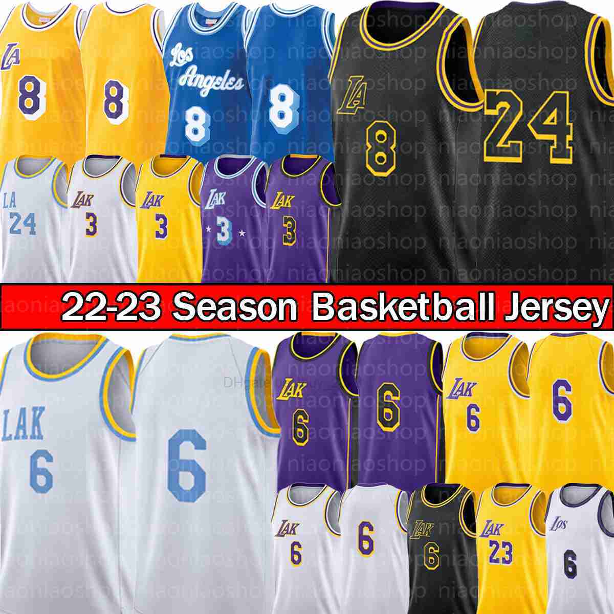 

''lakErs''Anthony 3 Davis 6 jaMes 23 Lebron Basketball''nBa''Jersey 8 24 Mens brYant Yellow City Shorts Black Mamba Edition Jerseys Stitched 2022 2023 Youth Shirt