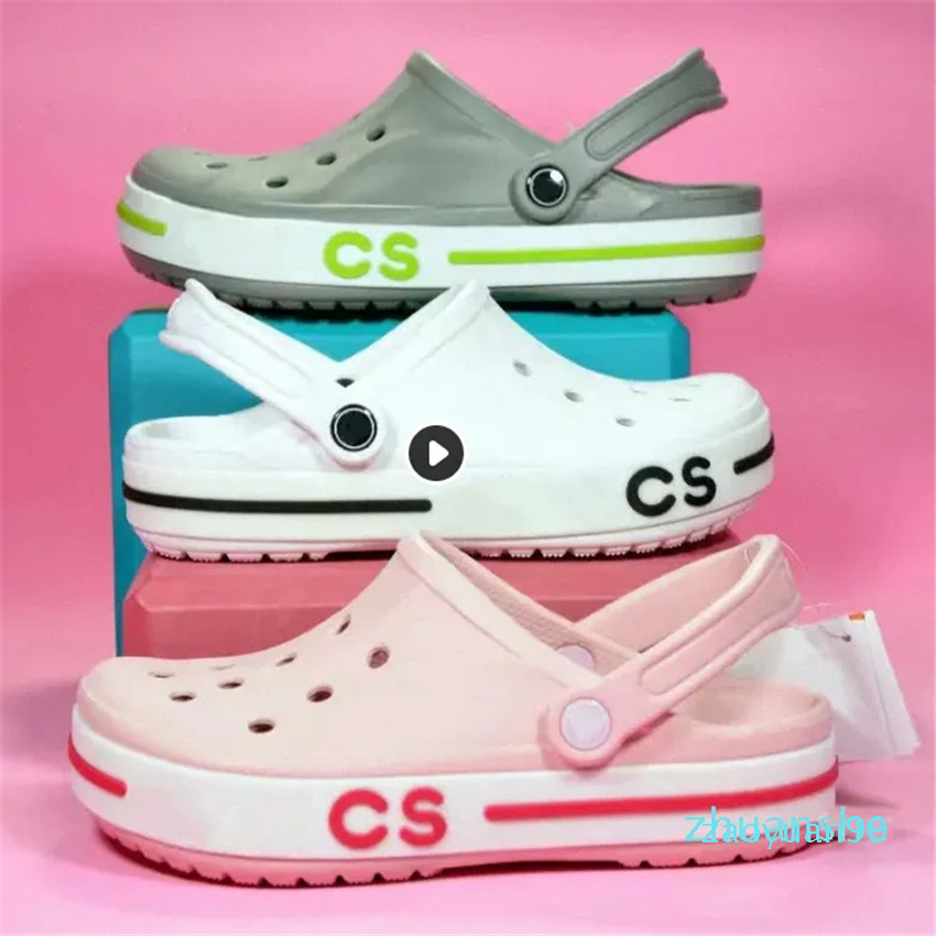 

2023 Sandals Mens Womens slippers slides Buckle classic mens triple black white red Khaki bule pink girl Waterproof Shoes Nursing Hos, Colour# 1