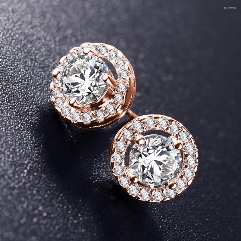 

Dangle Earrings 2023 Real White Gold Color Zircon Snowflake Earring Crystals From Swarovskis Couple Gift Wild