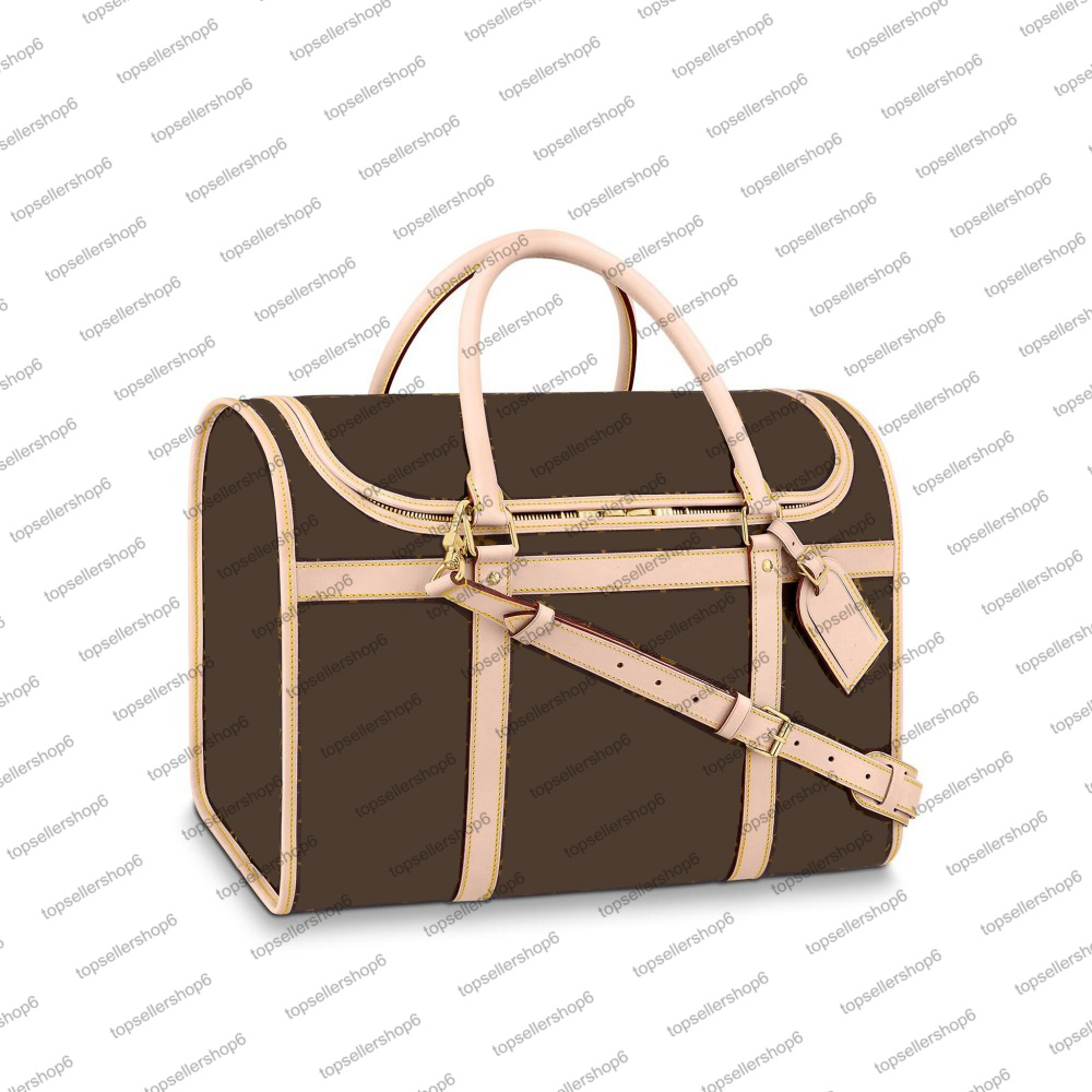 

M45662 sleek design Dog Bag canvas letter flower print natural cowhide plush carpet soft ventilation net travel pet shoulderbag purse tote handbag purse Trunk, Customize