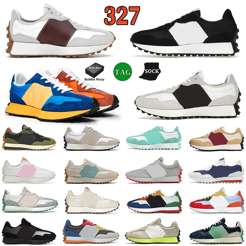 New Running Blance Shoes 327 Women Mens Designer Sneakers Black White Paisley Pack Farmers Market Pack Wheat Vibrant Castle Rock Flame Sport Trai