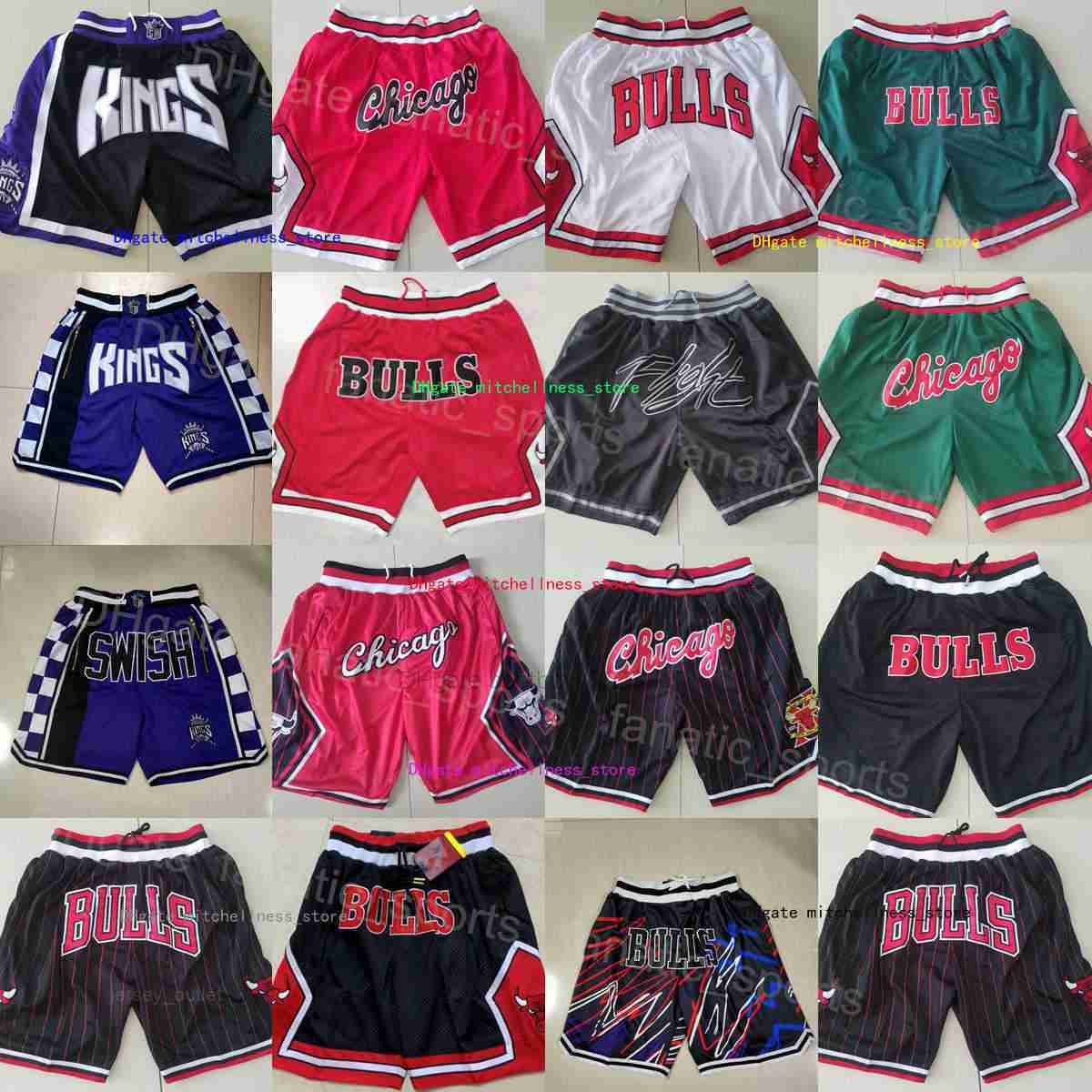 

Men Sport Basketball''nBa''Just Don Sweatpants Wear Drawstring With Pocket Zipper Short Elastic Waist Pant DeMar DeRozan Scottie Pippen Jason, Red