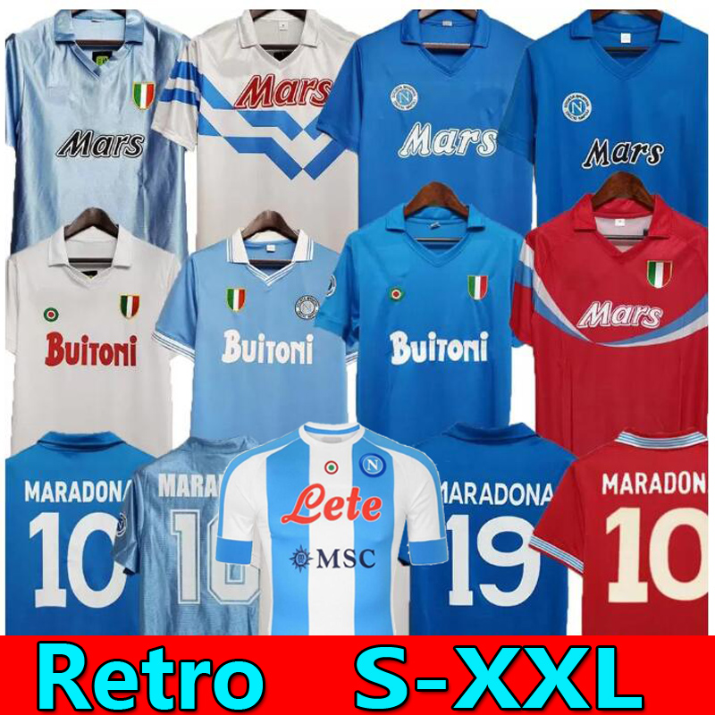 

Napoli retro soccer jerseys NAPOLES #10 Maradona 1986 1987 1988 1989 1990 1991 1992 1993 20 21 Naples vintage football shirt 86 87 88 89 90 91 92 Giordano Carnevale Careca, 2021 fouth +patch