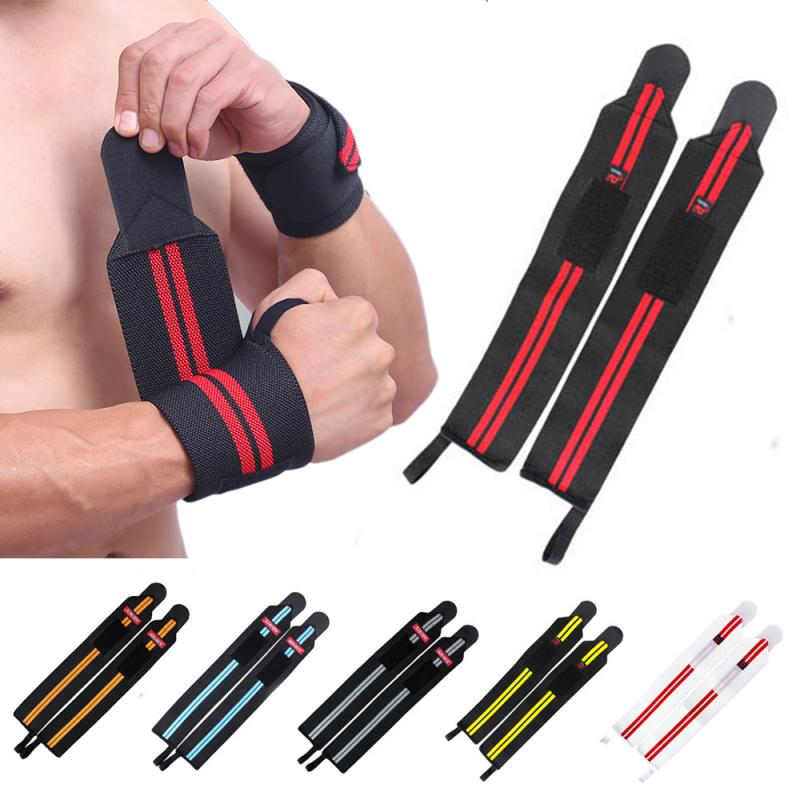 

1Pcs Wrist Support Gym Weightlifting Training Weight Lifting Gloves Bar Grip Barbell Straps Wraps Hand Protection 9, Orange
