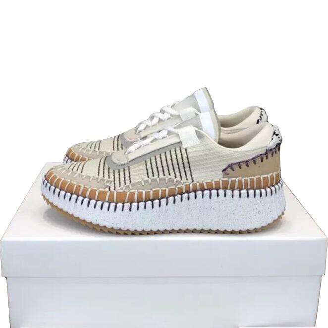 

Casual Shoes Nama Sneakers Designer Women Pattern Postage Canvas Rainbow Sneaker Running Sports Shoe Size 35-42, Color 3