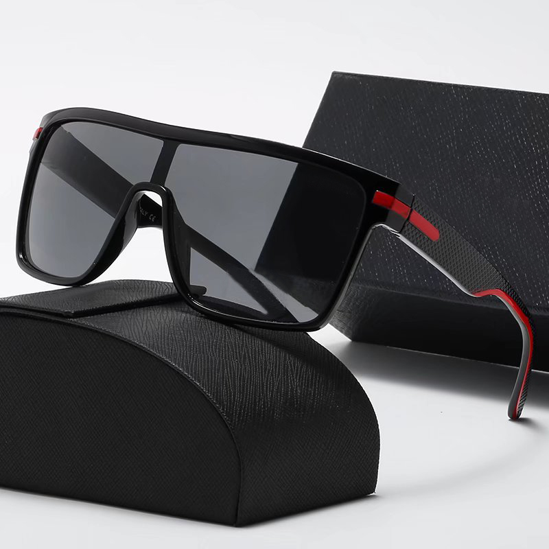 

Fashion Square Sunglasses Eyewear Sun Glasses Designer Brand Black Frame Dark 58mm Glass Lenses For Mens Womens With Box