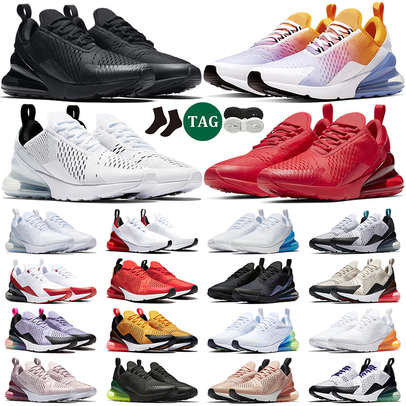 

270 running shoes for men women Triple Black White 270s Summer Gradient Tea Berry University Red Dusty Cactus Barely Rose Fuchsia Volt womens trainer