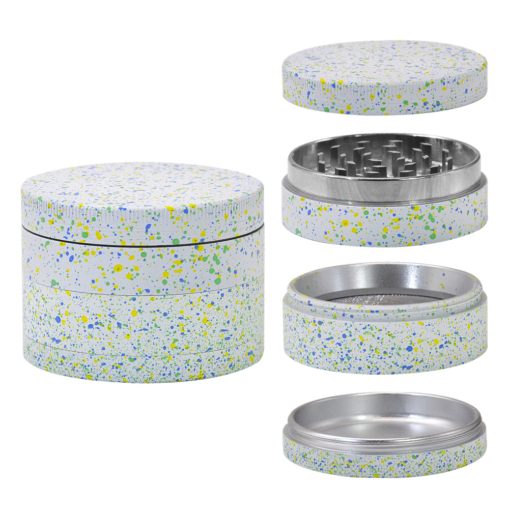 

Colorful Point Cover Herb Grinder Aluminum Alloy Sharp Diamond Tobacco bong Smoking Accessories