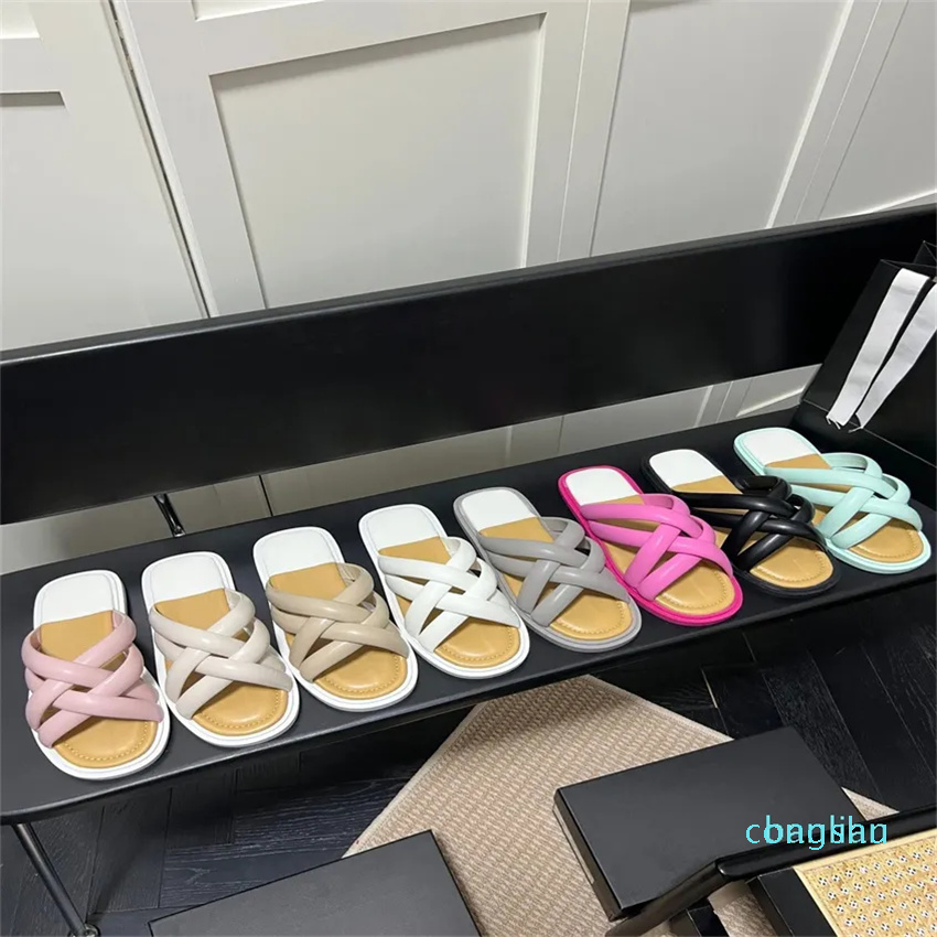 

designer platform sandals women summer outside wear 2023 flat slippers flip-flops