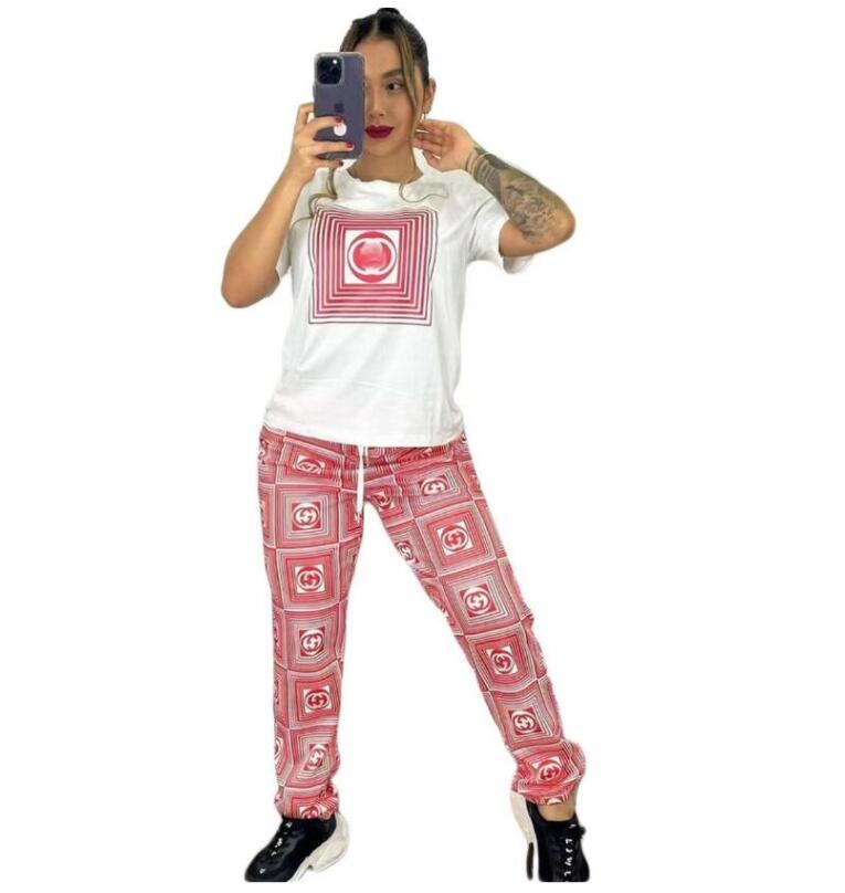 

Women's Tracksuits Luxury Letter brand fashion Casual sports designer Tracksuits 2 Piece Set, 03