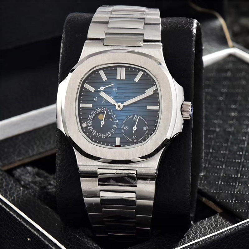 

p6 mens pateks philippes watch designer Mechanical watches high quality 42mm Nautilus Boutique Steel Strap Designer watches for men Wholesale Watch gift a29