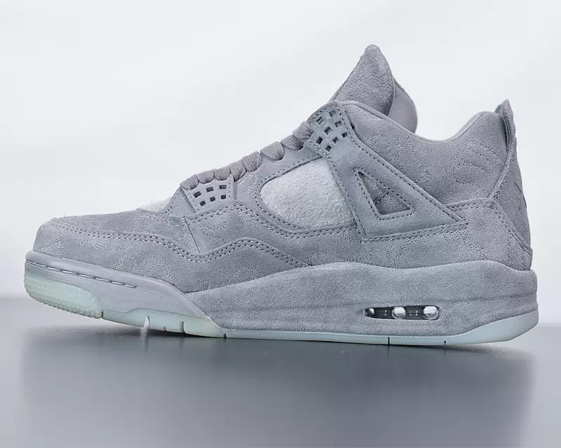 

2023 Basketball Shoes Jumpman 4 WOLF GREY Suede Cool Grey/White Outdoor Sports Sneakers With Original Box
