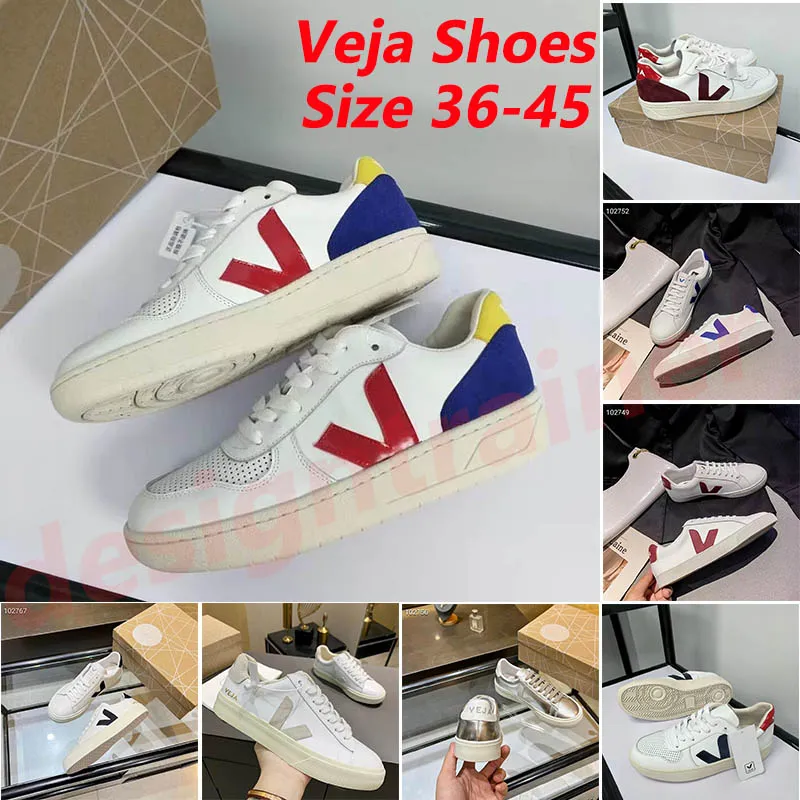 

Luxury Designer Women Veja Womens Shoes Men Va Word Leather White Shoe Stitching Brown Lace Up Sneaker Leathers Lining Rubber Dhgate Sol Xpd, Color (8)