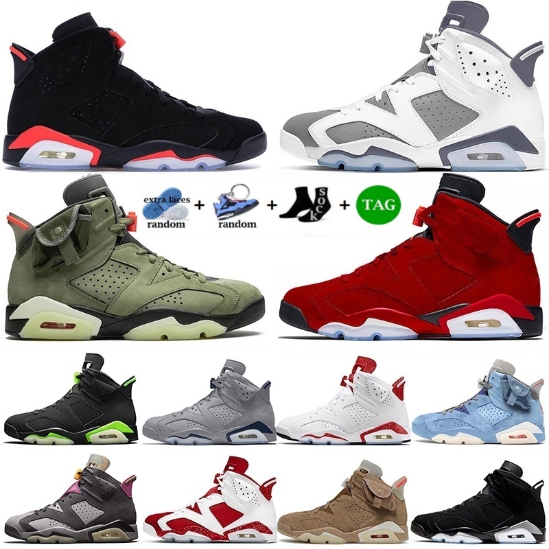

New VI jumpman 6 6S Men Basketball Shoes Mint Foam Silver UNC Red Oreo Midnight Navy Black Cat Electric Green mountain forest Infrared White Red Oreo Hombre S, 21