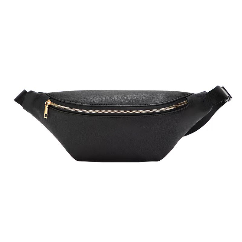 

Brand designer waist fanny packs bags mens women black sports casual purse 8892