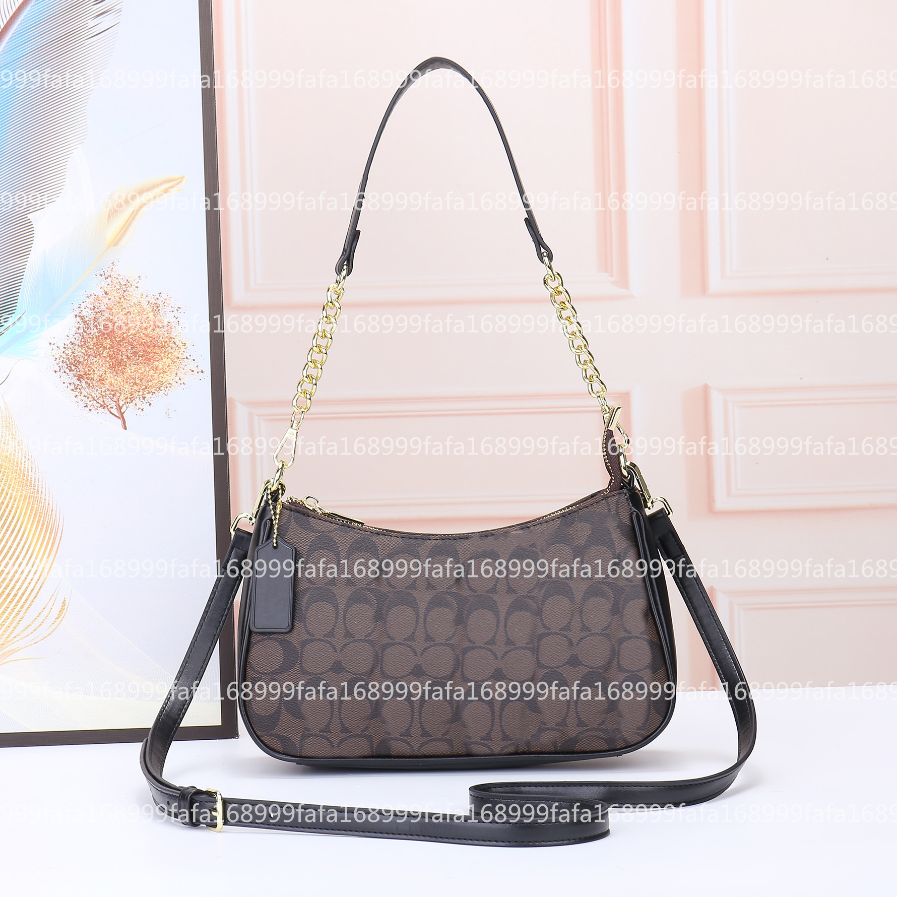 

Womens Shoulder Messenger Bag for Women Luxury Handbag Designer With Mini Pocket Brand Female Crossbody Bag, 5013--3