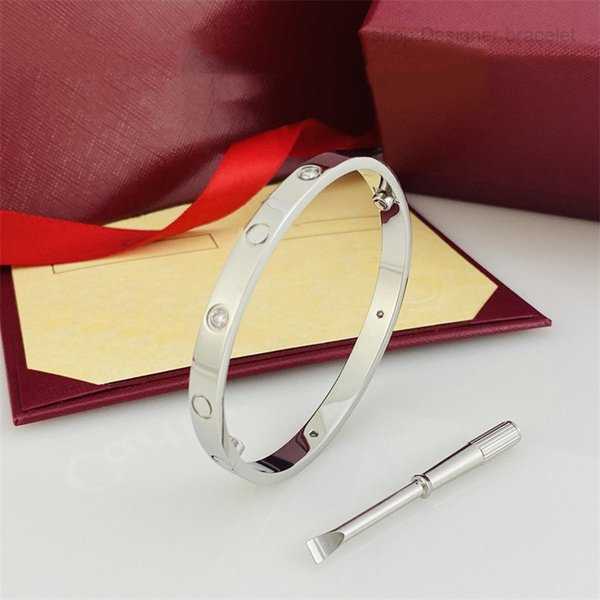 

Bangle Ca Designer Bracelets Luxury Brand Fashion Stainless Steel Classic Diamond Jewelry for Men and Women Party Wedding Accessories 4 MEQD