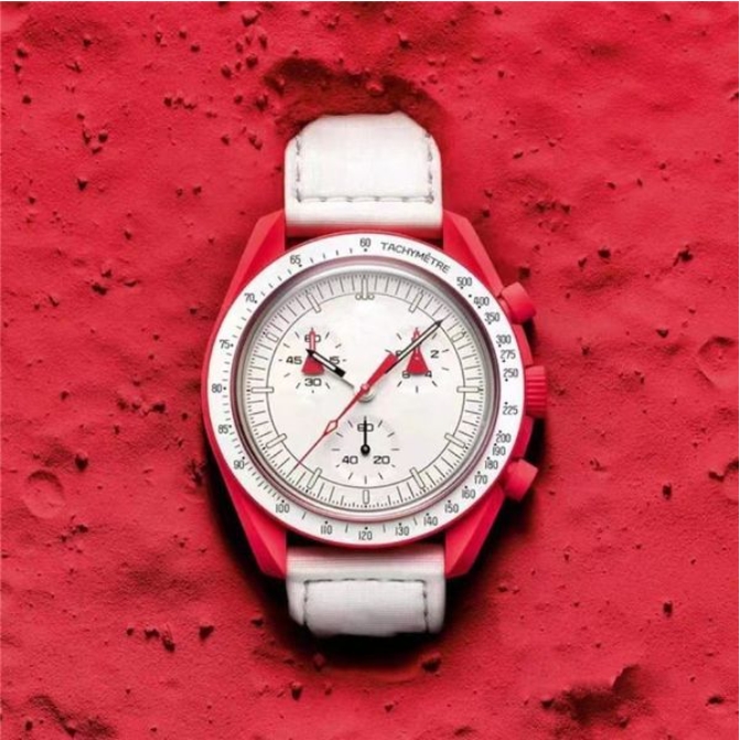 42MM New Mens Watches High Quality Bioceramic Planet Moon Watch Full Function Quarz Chronograph Movement Watches Luminous Leather Strap couple Wrist
