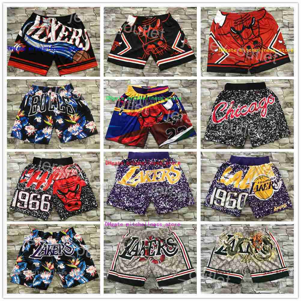 

Men Just Don Vintage Basketball''nBa''Shorts Mitchell and Ness Sweatpants Retro 1997 Western Eastern Running Elastic Waist Pocket Zipper Wear Hip, Black