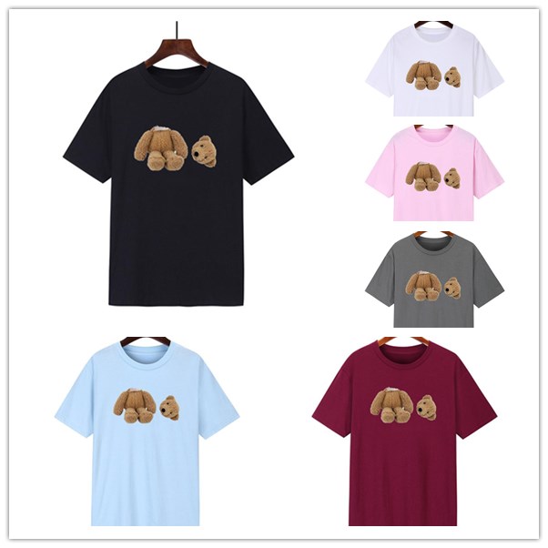 

Men's T-shirts T-shirt Correct Palmangel Beheaded Bear angels High Collar Street Round Neck Palms XSSZ