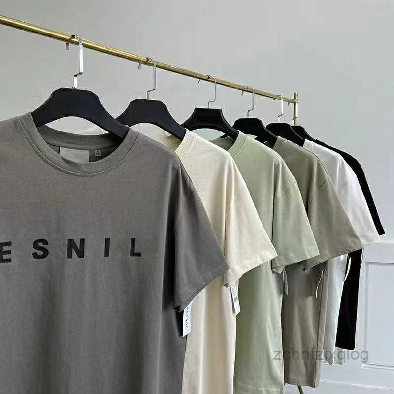 

Designer FOG Cotton Summer Men's T-shirt Fashion Top Quality Streetwear Loose crew neck Short Sleeve Women's Tees Large Size S-5XL JVG1, Green