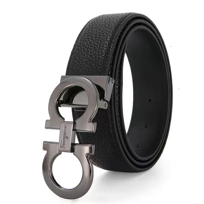 

2023 New Mens Designer Belt for Men Luxury Fashion business Belts Womens ceinture Black Metal Bucklet Waistband cintura F001C Ferragamo