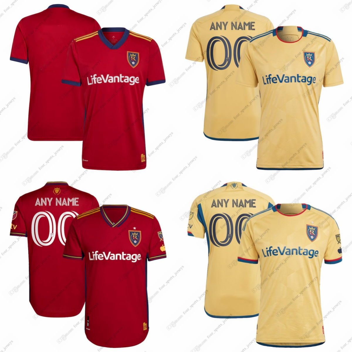 

MLS Soccer Jerseys Salt Lake Chang Glad Gomez Julio Kreilach MacMath Menendez Meram Ojeda Oviedo Rubin Ruiz Savarino Silva Vera, Picture
