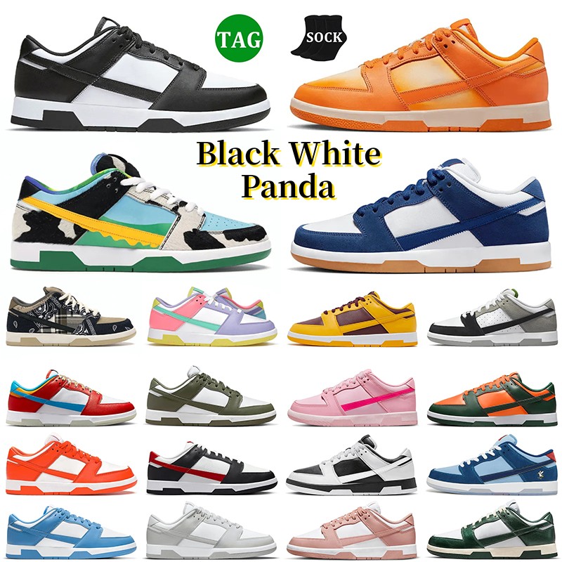 

Dunk Men Women Running Shoes SB Panda White Black ChlorophyII Grey Fog UNC Medium Curry Grey and royal blue Triple Pink Men Women Trainers Dunks Sports Platform Shoe, 23